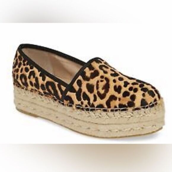 Steve Madden Summer Alexia Cheetah Espadrilles Platforms Size 7 NWOT - Picture 2 of 9